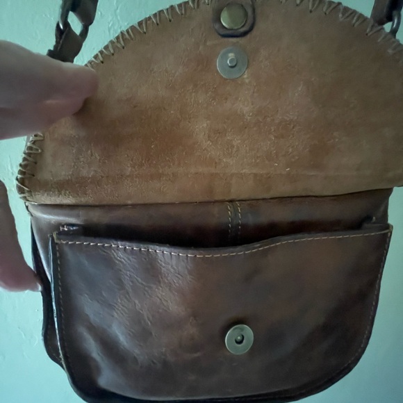 PATRICIA NASH Brown Leather Shoulder Bag with Tooled Design - Picture 4 of 8